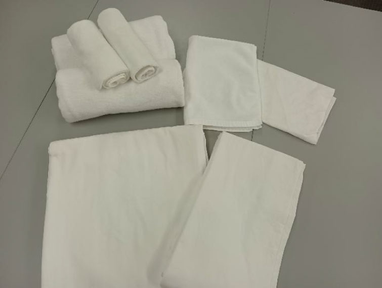 洗い終わったタオルの画像